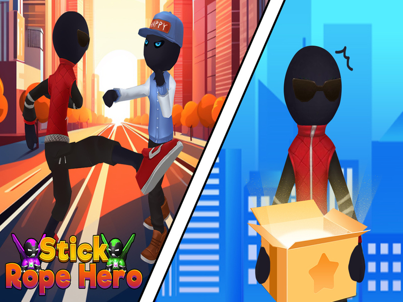 Žaidimas Stick Rope Hero internete