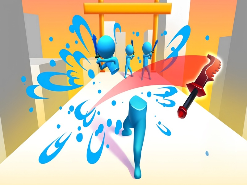Žaidimas Kardų žaidimas! „Ninja Slice Runner“ internete
