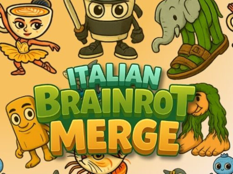 Žaidimas Italijos „Brainrot“ susijungimas internete