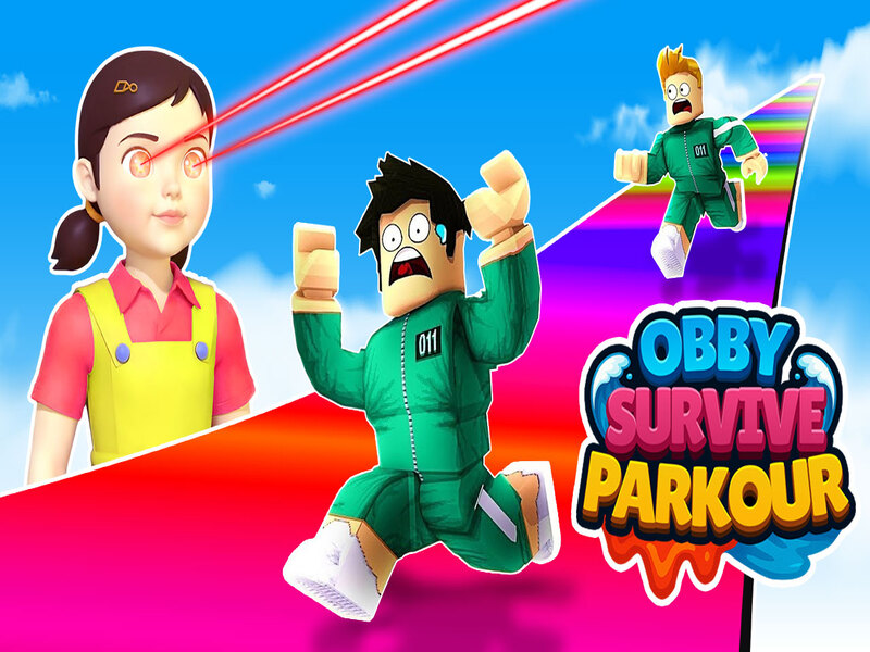Žaidimas Obby išgyvena parkour internete