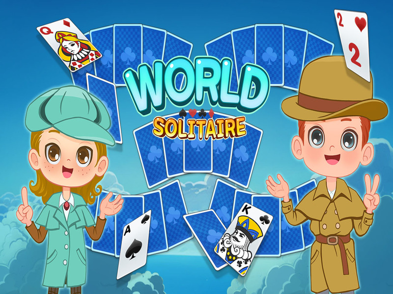 Žaidimas „World Solitaire Tripeaks“ internete