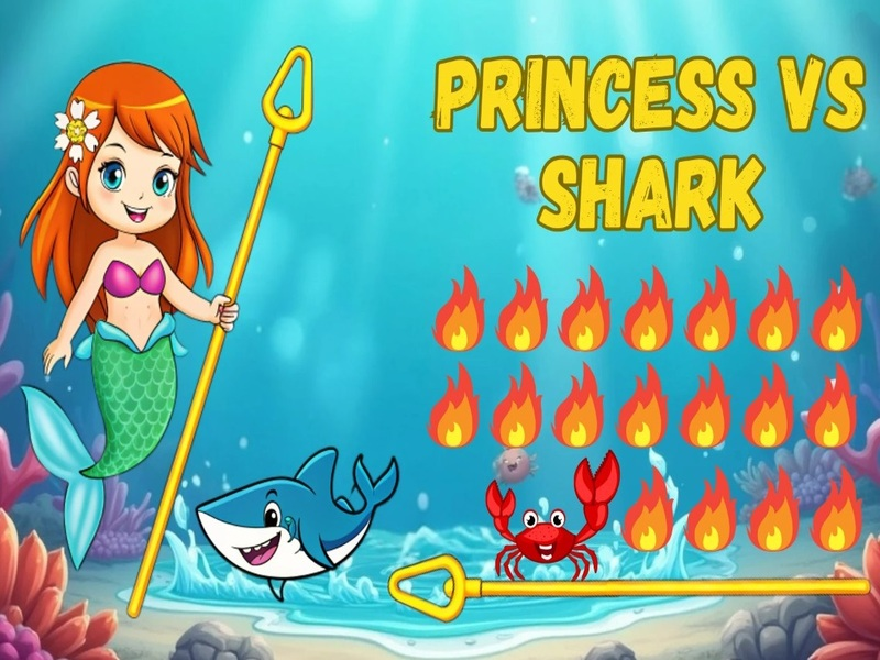 Žaidimas Princesė prieš ryklį internete