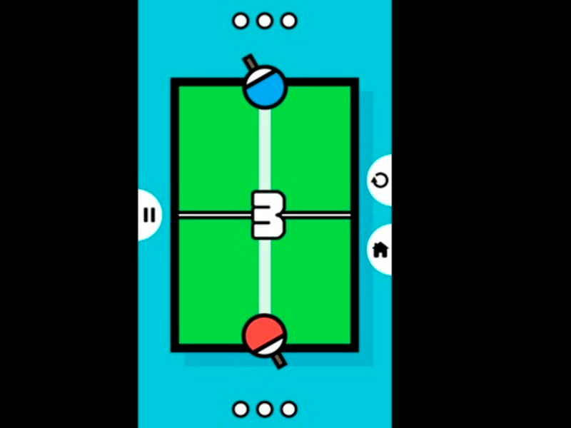 Žaidimas Ping Pong teniso 2D lentelė internete