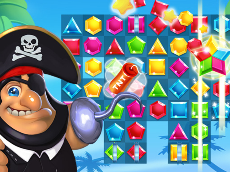 Žaidimas Piratai atitinka prarastą lobį internete