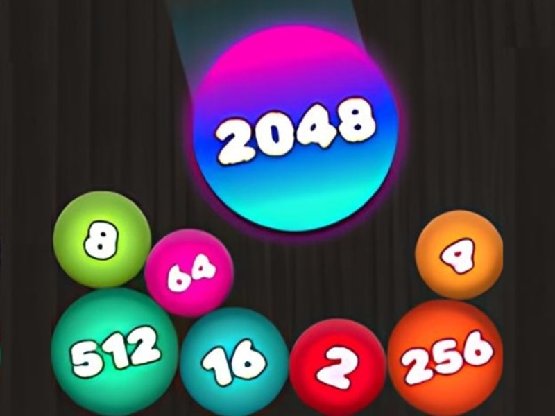 Žaidimas 2048 dėlionė: prijunkite rutulius internete