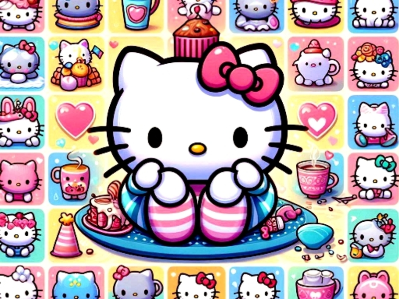 Žaidimas Mielas Kitty atminties iššūkis internete