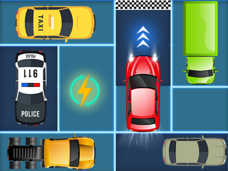 Žaidimas „Mega Escape“ automobilių stovėjimo dėlionė internete