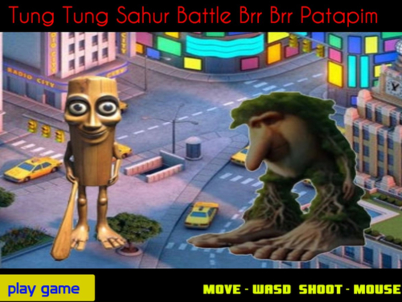Žaidimas Tung Tung Sahur Battle Brr Patapim internete
