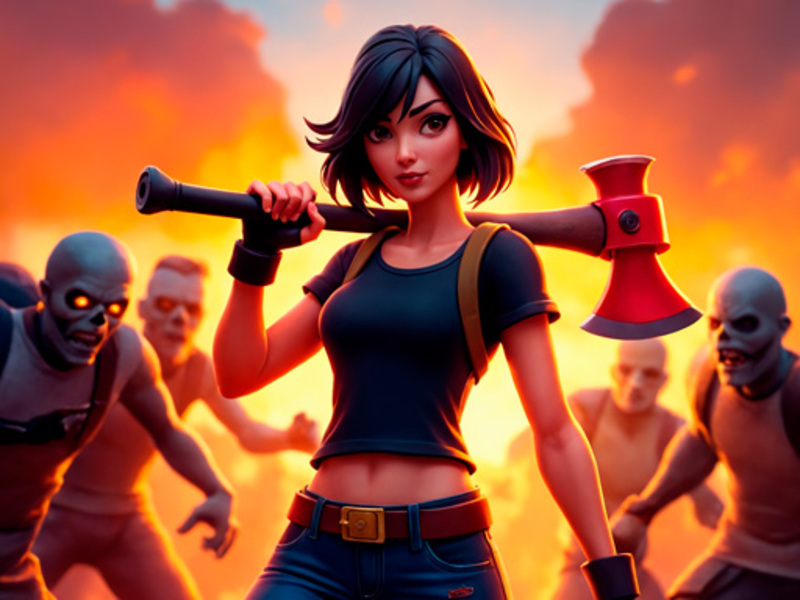 Žaidimas „Loop Survivors Zombie City“ internete