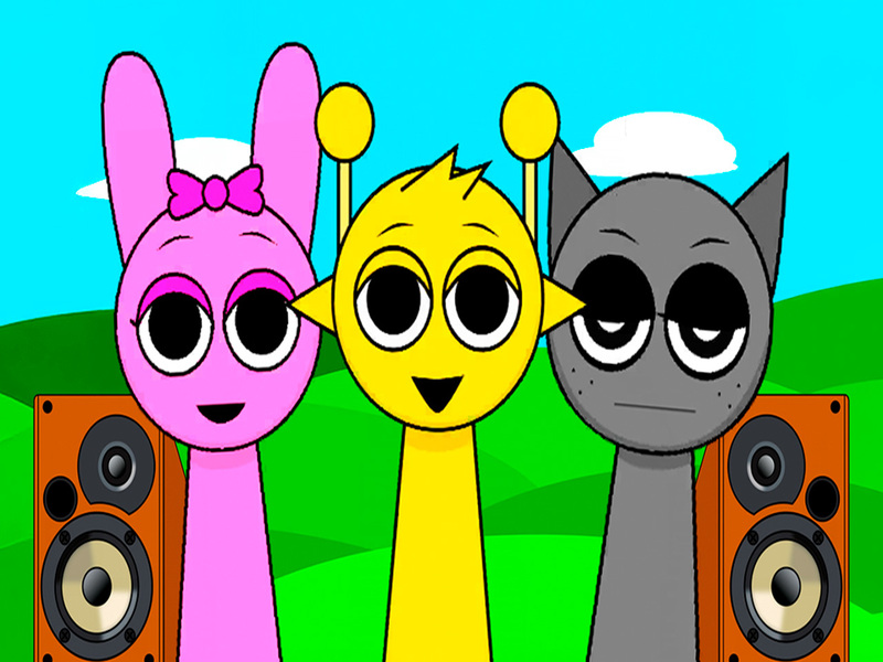 Žaidimas „Sprunki Monster Music Beats“ internete
