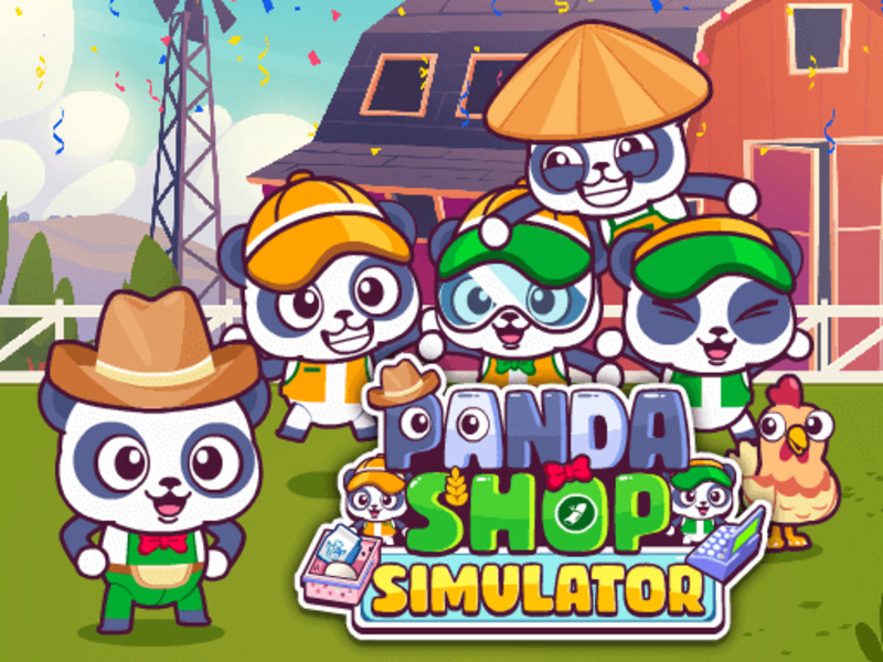 Žaidimas „Panda Shop Simulator“ internete