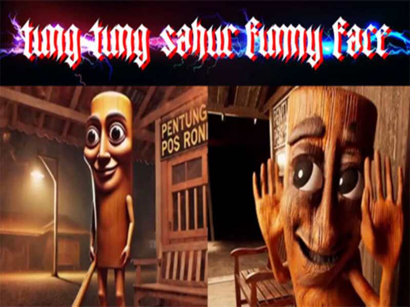 Žaidimas Vamzdis Tung Sahur juokingas veidas internete