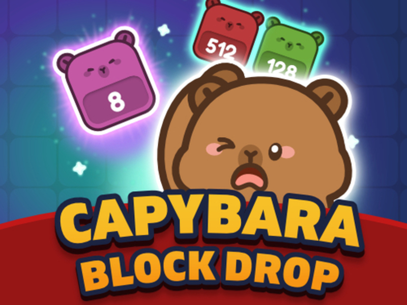 Žaidimas „Capybara Block Drop“ internete