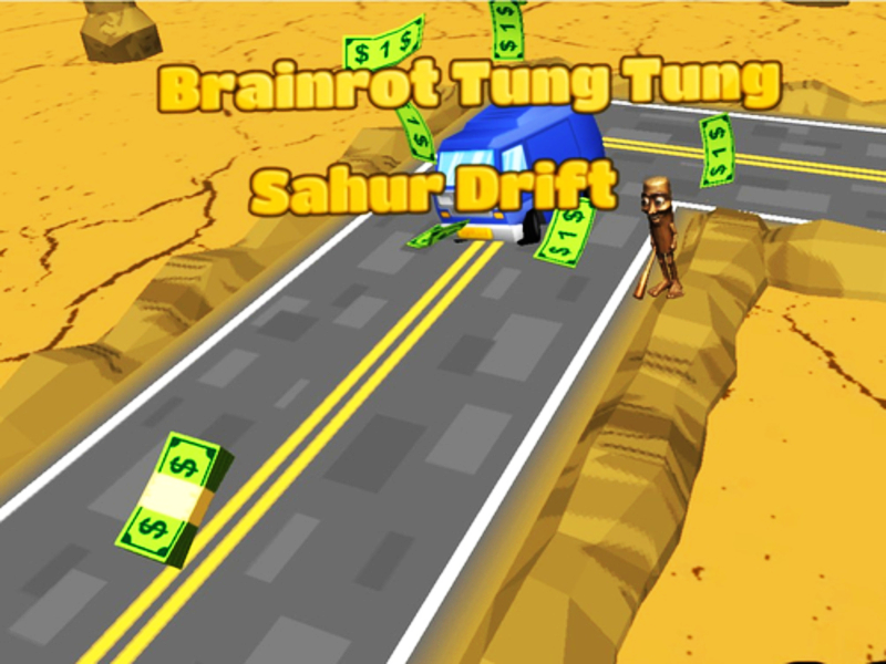 Žaidimas „Brainrot Tung Sahur Drift“ internete