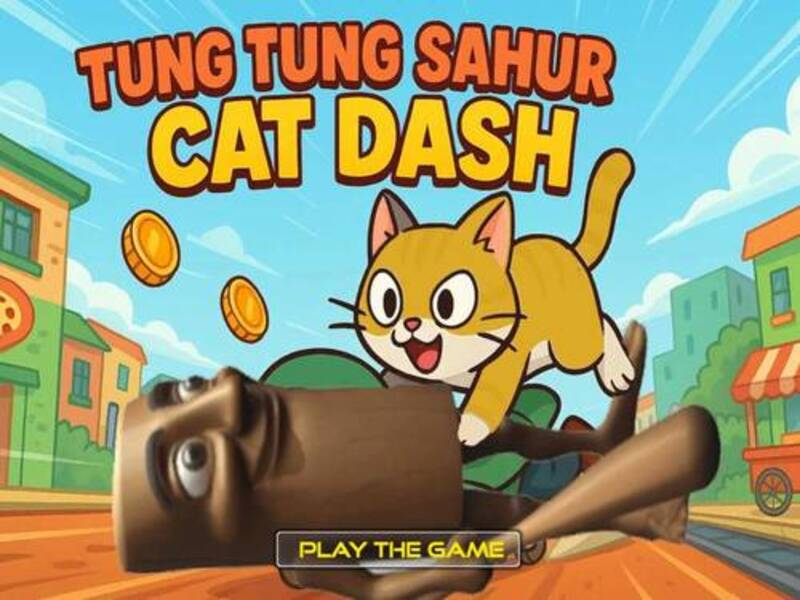 Žaidimas Tung Tung Sahur Cat Dash internete