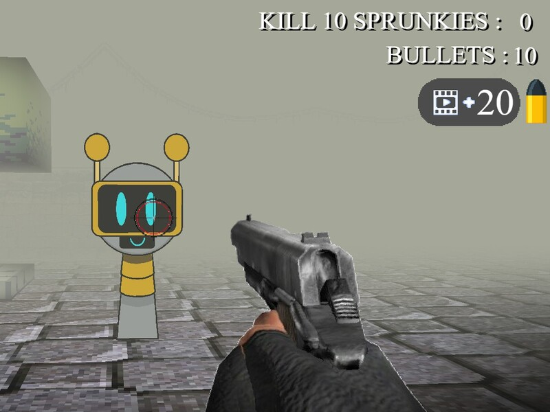 Žaidimas „Sprunki 3D“ šaulys internete
