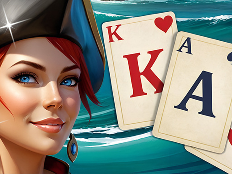 Žaidimas „Solitaire Klondike“ lobių sala internete