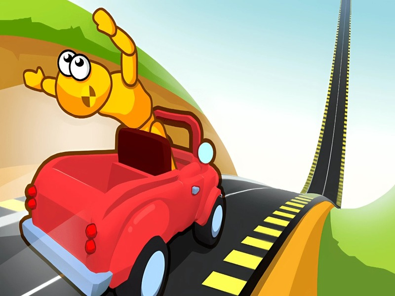 Žaidimas Automobilio avarijos testas nuokalnėje internete