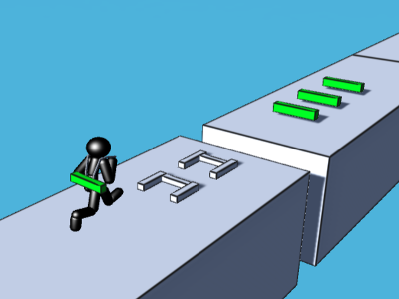Žaidimas „Stickman“ kopėčios internete
