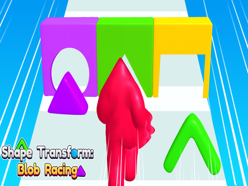 Žaidimas Forma transformuoti „Blob Racing“ internete