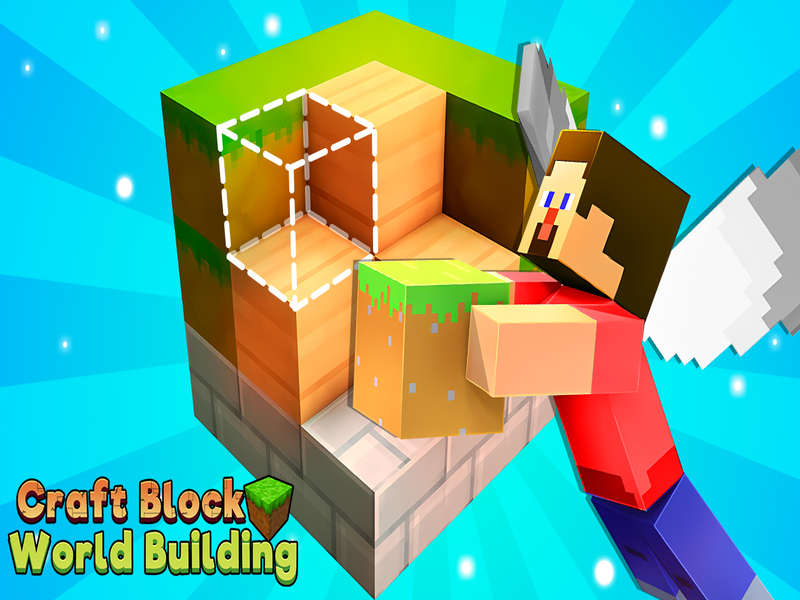 Žaidimas Craft Block Pasaulio pastatas internete