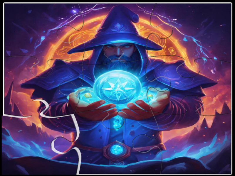 Žaidimas „Wizard Jigsaw“ galvosūkis internete
