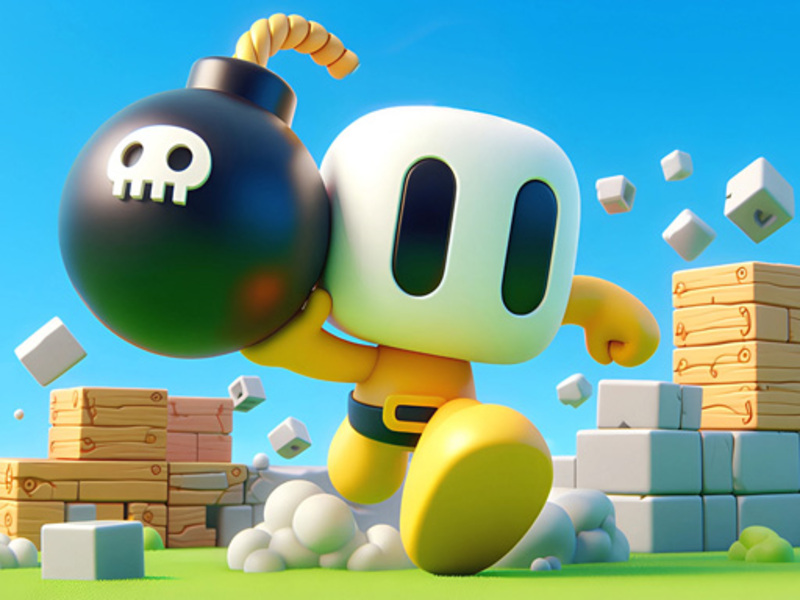 Žaidimas „Bombaman 3d“ internete