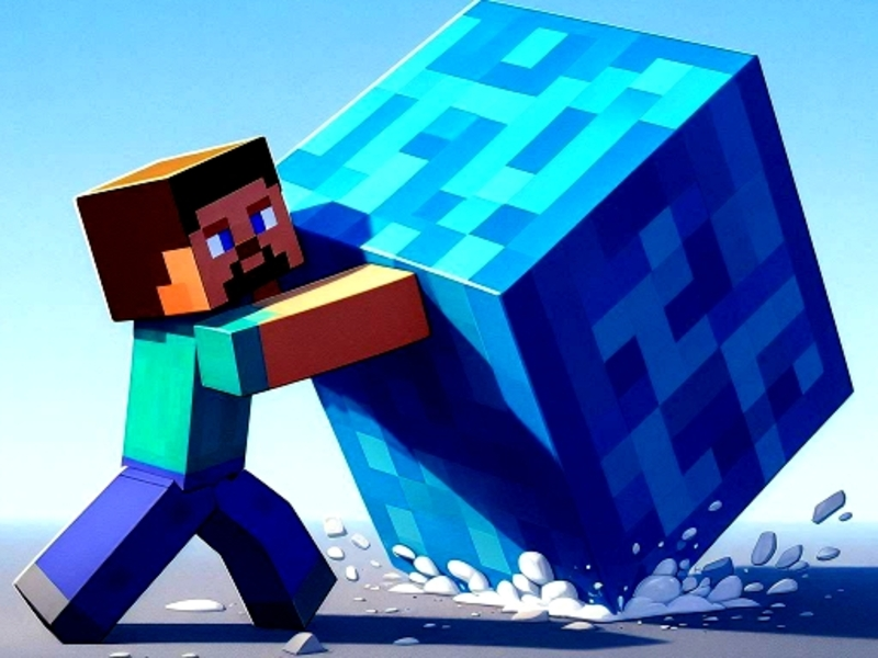Žaidimas „Mine Blocks 3D LabiDe“ internete